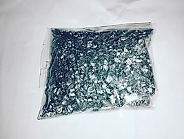 gümüş renk granül cam kırığı 100 Gr