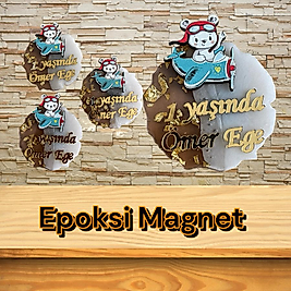 Epoksi Magnet Uv baskı aynalı Pleksi adet fiyatıdır