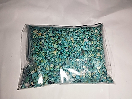 Turkuaz renk kırık deniz kabuğu 100 gr