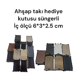Ahşap takı kutusu süngerli adet fiyatı