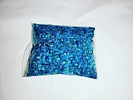 mavi renkli kırık deniz kabuğu 100 gr