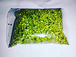 yeşil renk kırık deniz kabuğu 100 gr