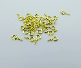 Epoksi vida uçlu kolye anahtarlık çiv100 grisi Gold