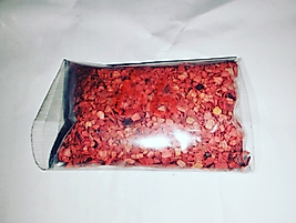 kırmızı renkli kırık deniz kabuğu 100 gr