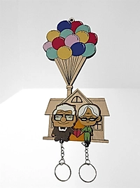 yukarı bak anahtarlık ve askısı